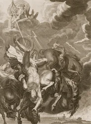 Phaéton frappé par la foudre de Jupiter, 1731
